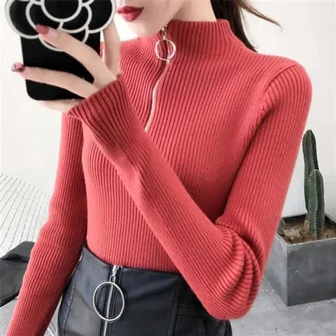 Knitted Women Zipper