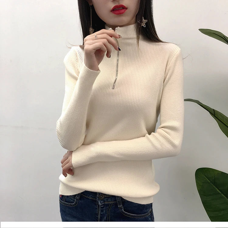 Knitted Women Zipper