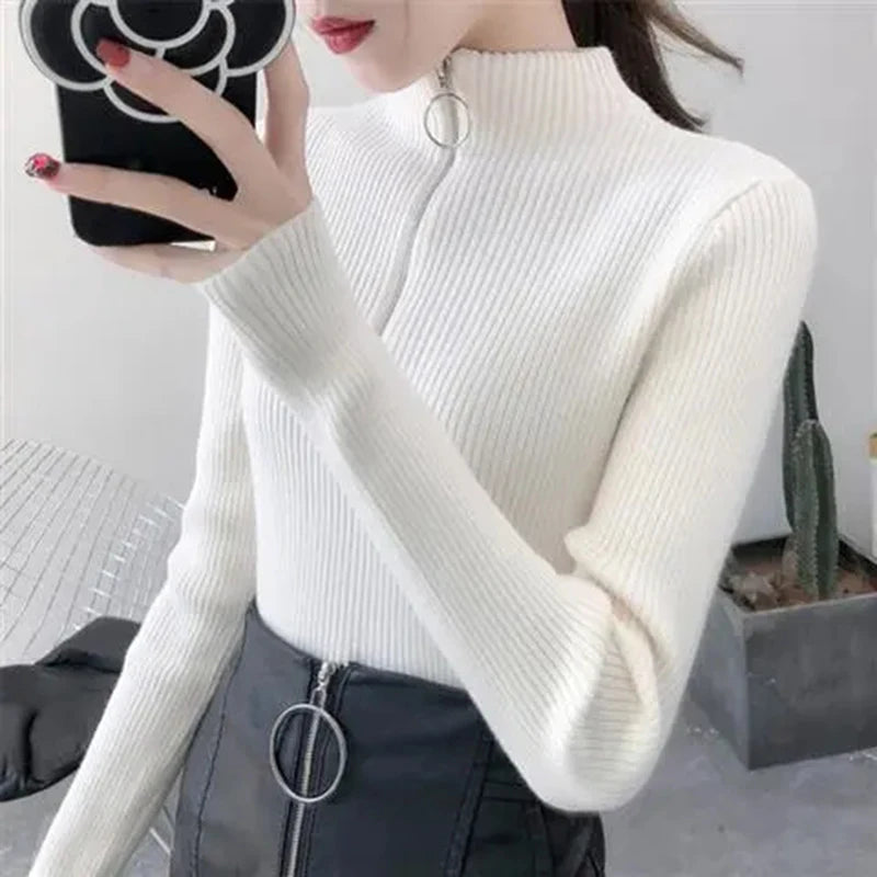 Knitted Women Zipper
