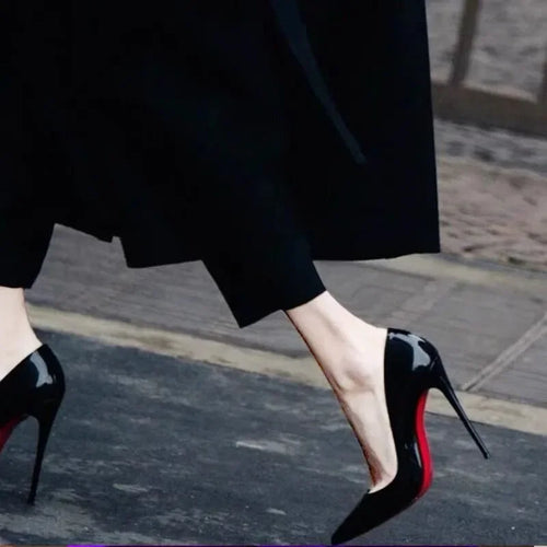 Black Red Sole High Heels