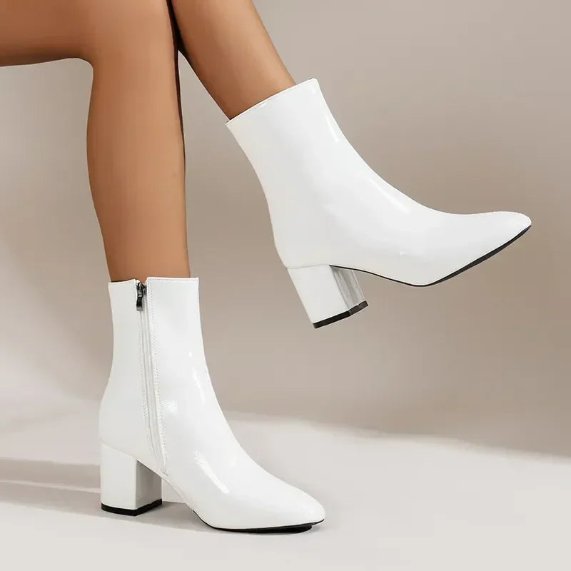 White Ankle Boots