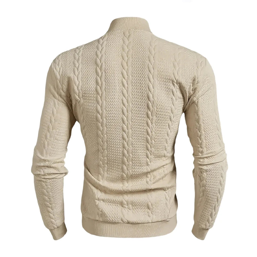 Men's Knitted High Collar Sweater