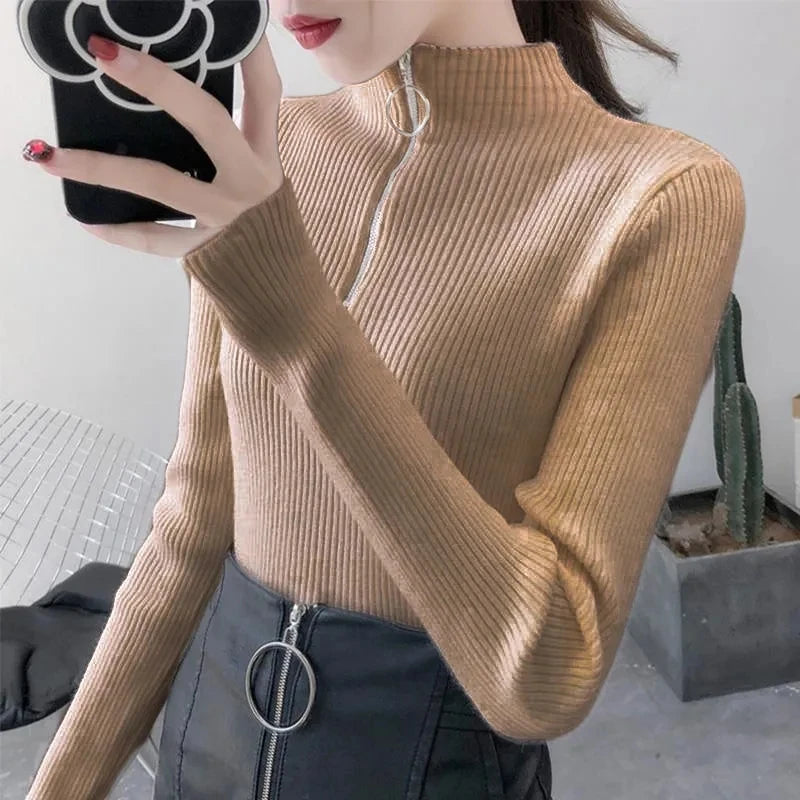 Knitted Women Zipper