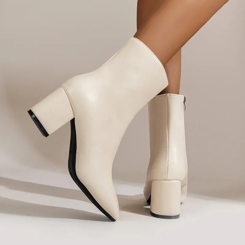 White Ankle Boots