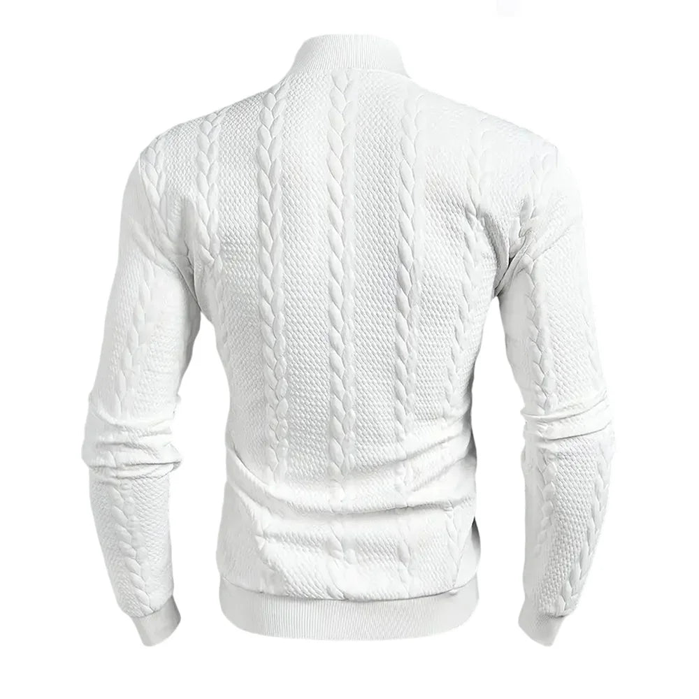 Men's Knitted High Collar Sweater