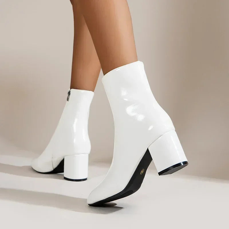 White Ankle Boots