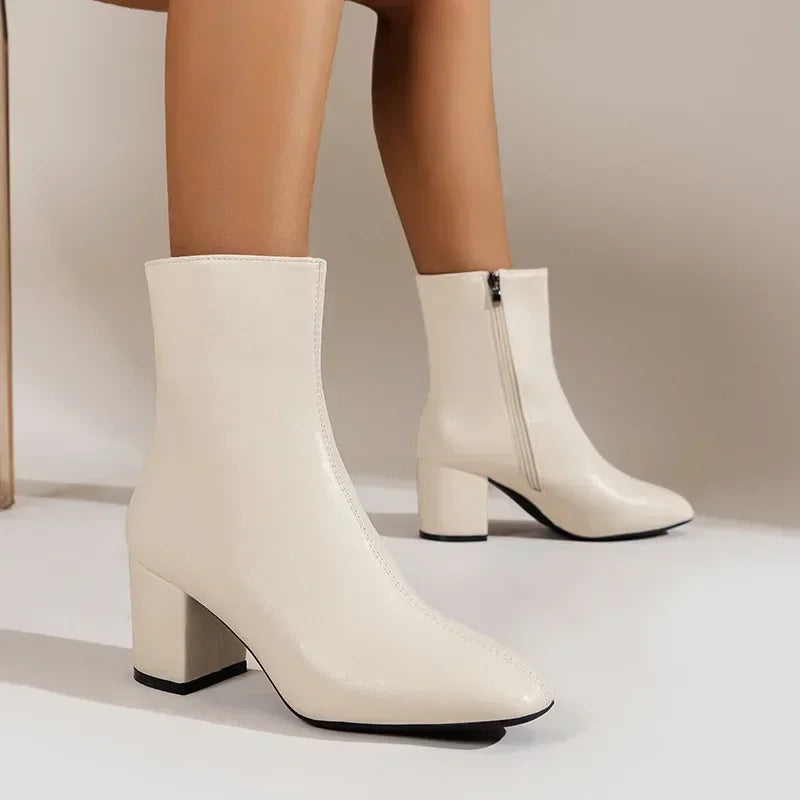 White Ankle Boots